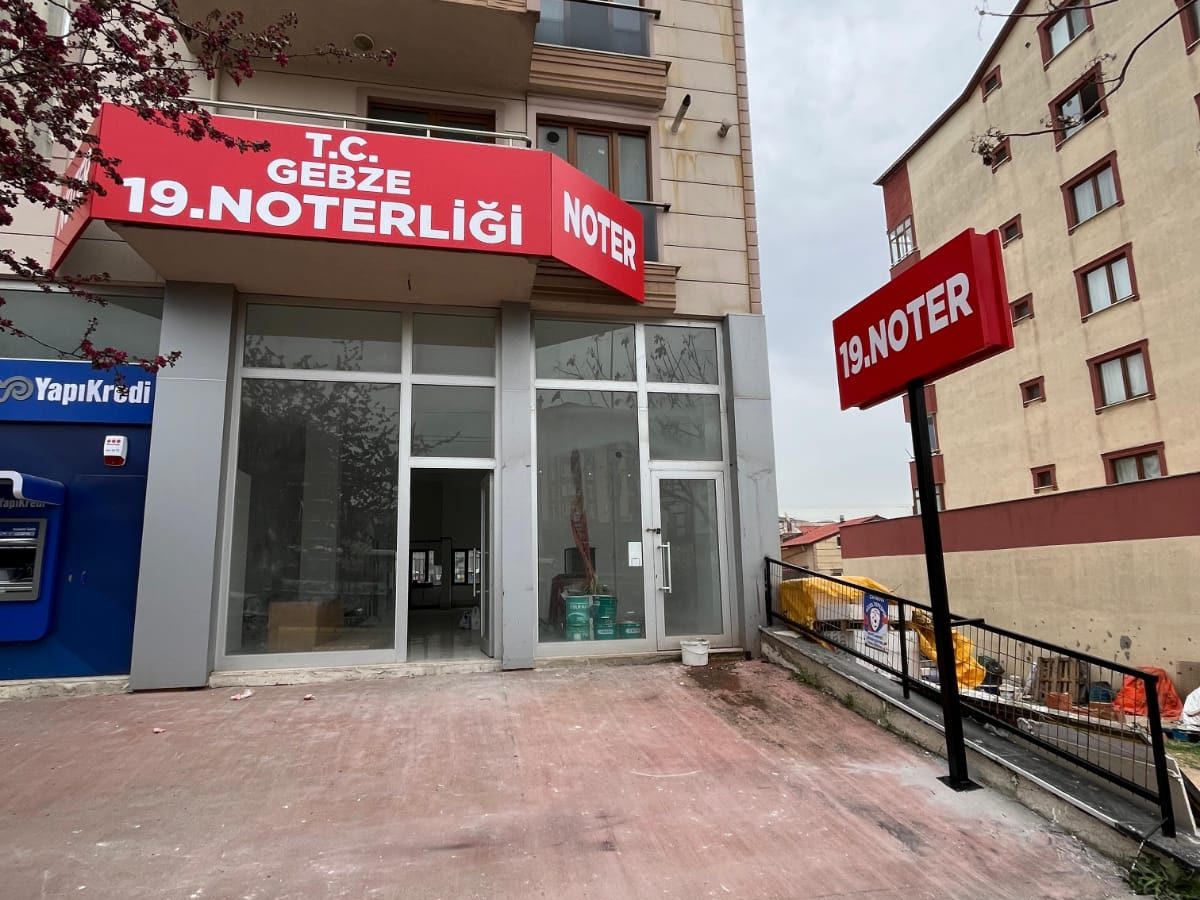 Kutu harf Gebze tek reklam tabela totem tabela